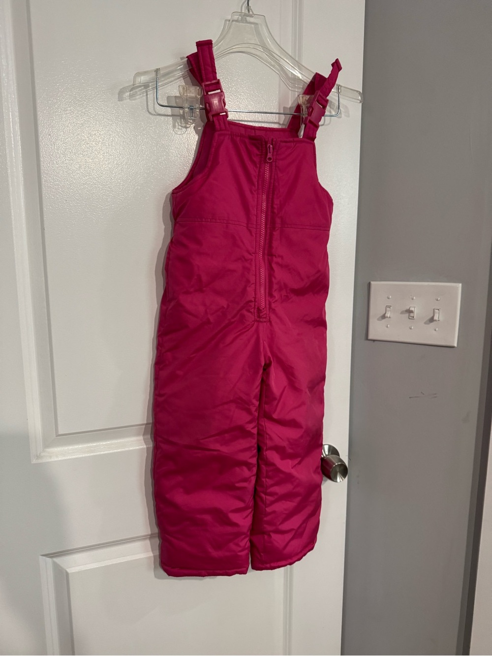 Carter’s Girls Pink Insulated Snow Bibs size 4